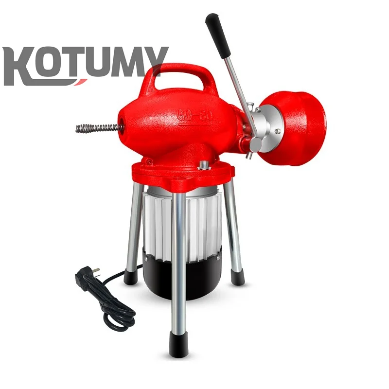 Electric Sewer Dredger Machine Toilet Unclogging Machine Dredger Toilet Dredger Household Automatic Pipe Dredging Machine 220V