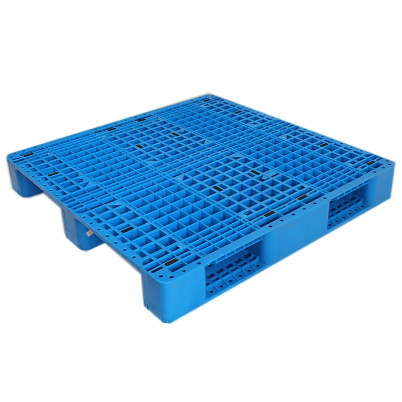LYCW-1210B Virgin HDPE or PP Open Deck 3 Skids Plastic Pallet