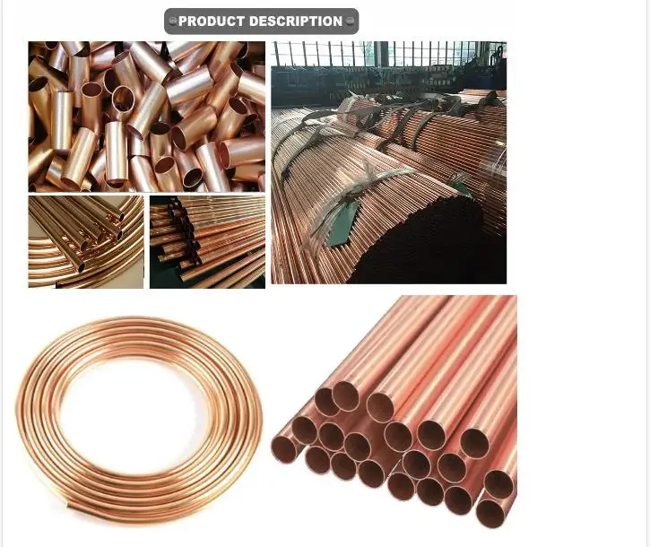 Copper coil 1/4' 1/2' inch copper tube for air conditioner and refrigerator