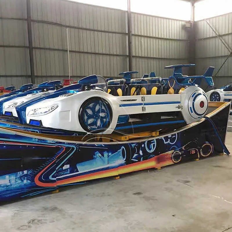 Wholesale Price Kids Mobile Carnival Portable Trailer Rides Crazy Flying Car Trailer Mounted Amusement Rides For Sale