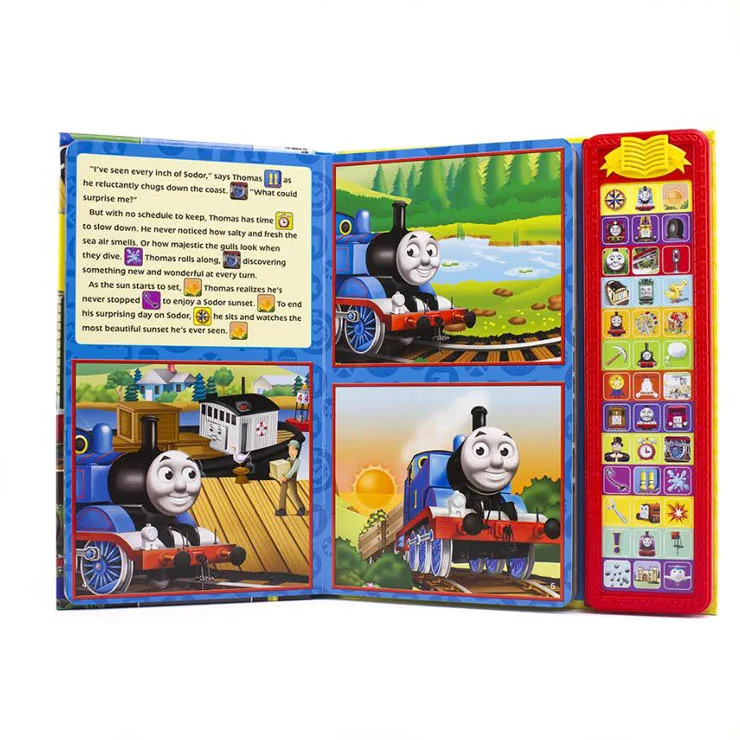 Hot Sale Children Thomas English Cartoon Story 35 Buttons Sound Board Books