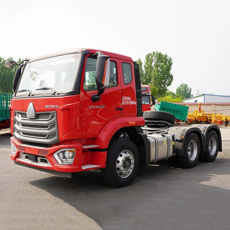 Прямая продажа SINOTRUK HOWO N7 400 л.с. Euro 2 10-колесный тягач 6x4 Тяжелая Weichai двигатель задняя камера