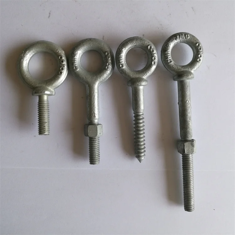 Drop Forged Regular Nut Eye Bolt Eye Long Eye Bolt Wholesale