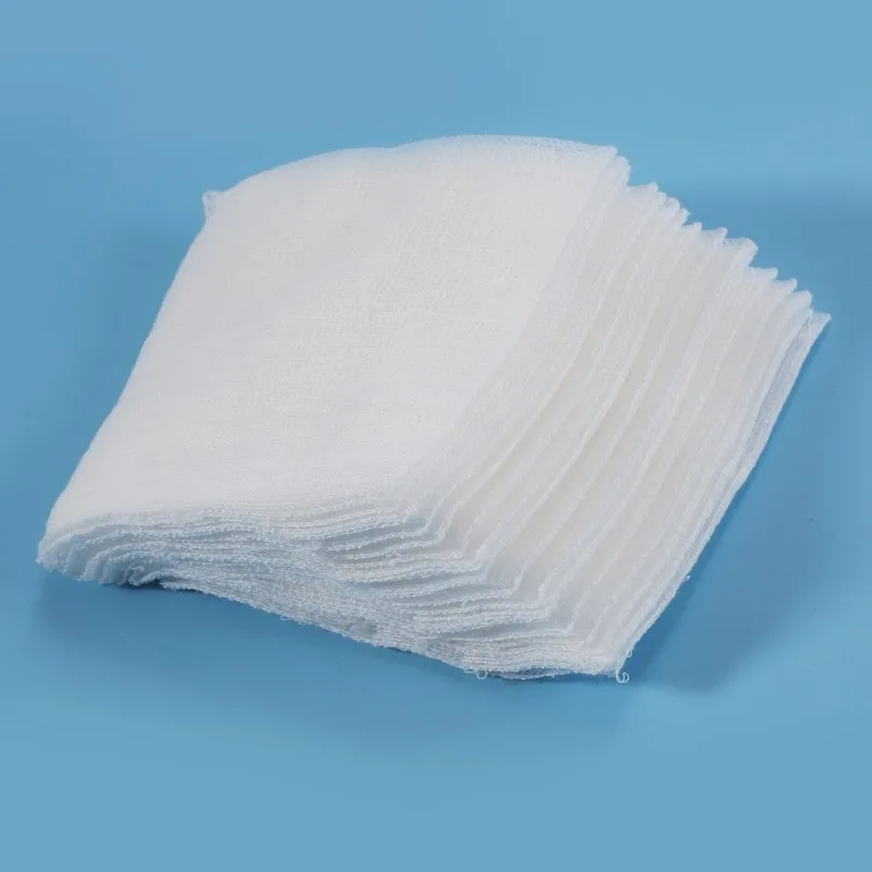 sterile absorbent 10*10 gauze pad with contrast thread production line