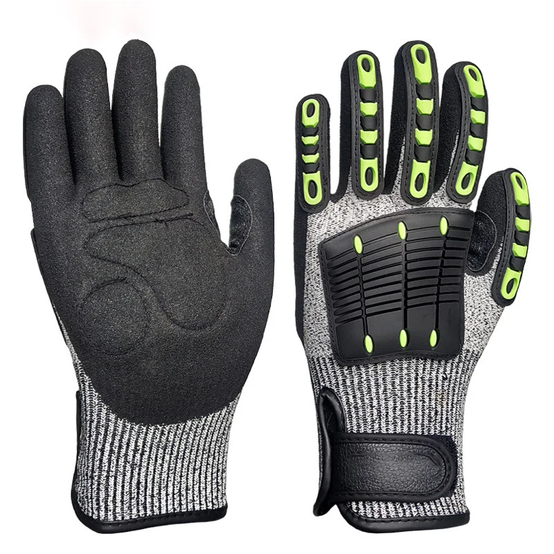 Factory wholesale TPR anti-collision riding gloves non-slip wear-resistant grade 5 anti-cutting and impact-resistant gloves
