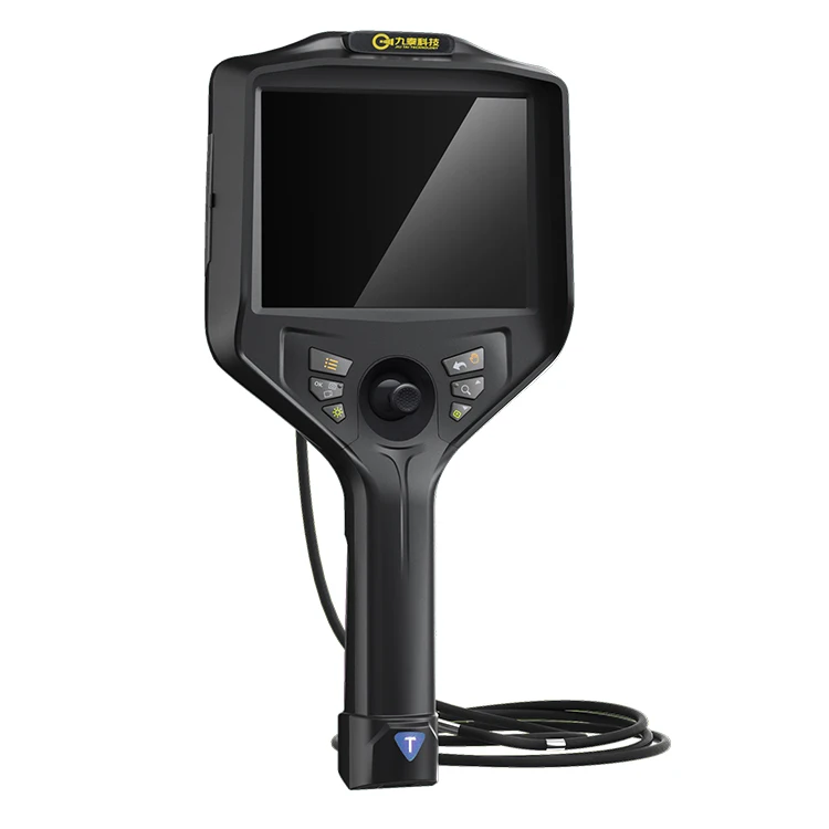 Handheld 360 degree rotate 4 way articulating industrial borescope endoscope videoscope snake camera