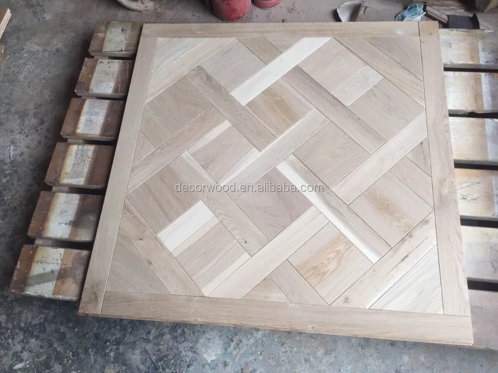 Factory price white oak french style wooden Versailles parquet floor