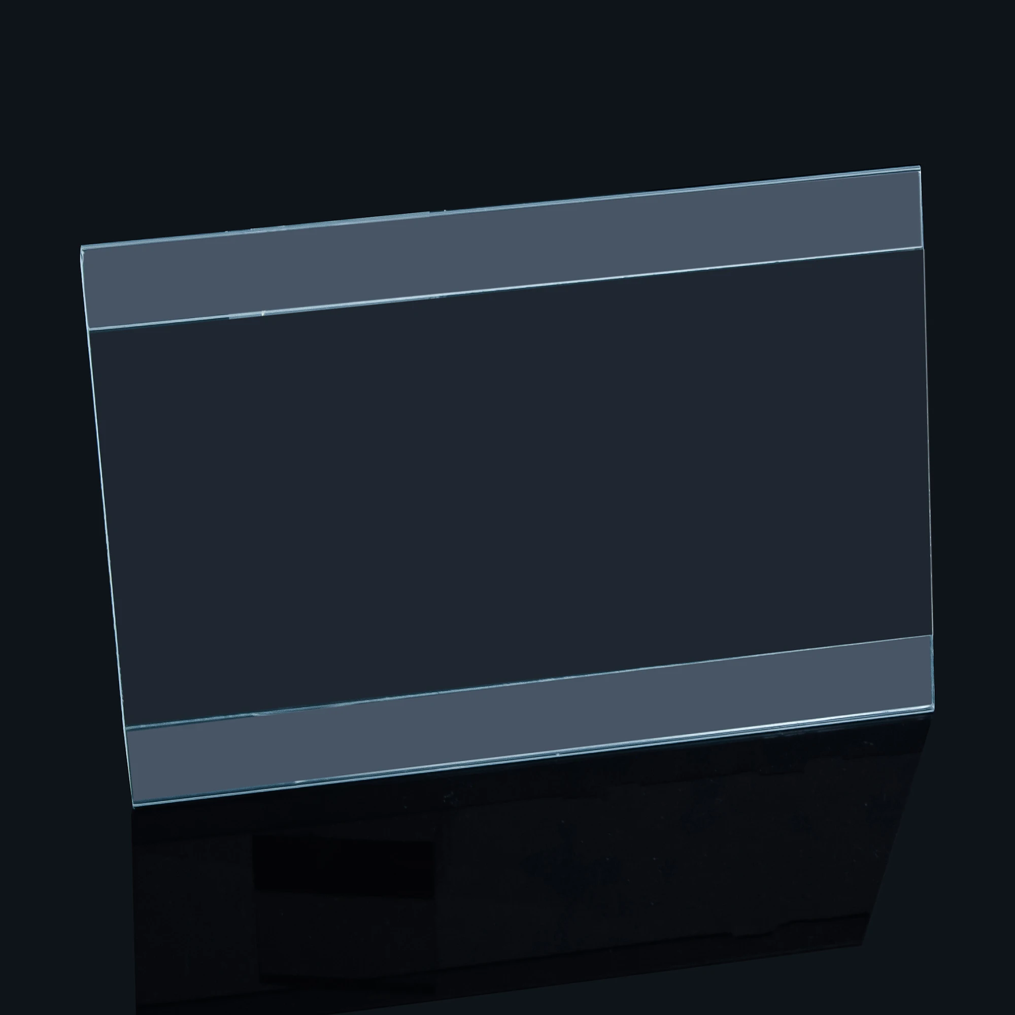 Free Sample Cheap supermarket acrylic shelf talker clear display shelf talker