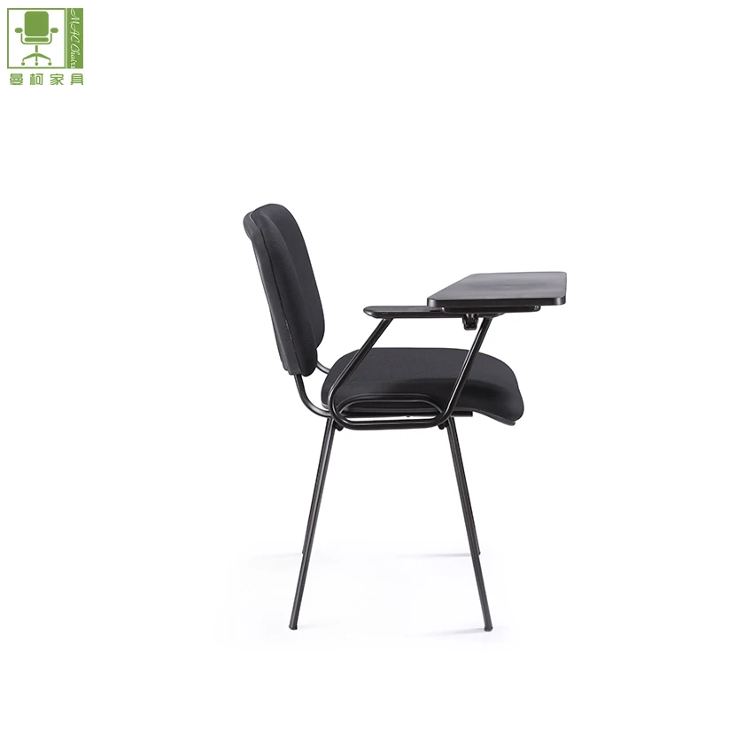Training fabric chairs school chairs with table pad silla ISO foshan student/trainning ergonomic study chair for school child