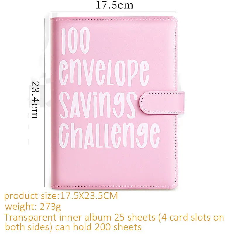 100 envelopes challenge binder Easy and Fun Way to Save Money $5,050 Budget Binder white pink blue 100 envelope challenge