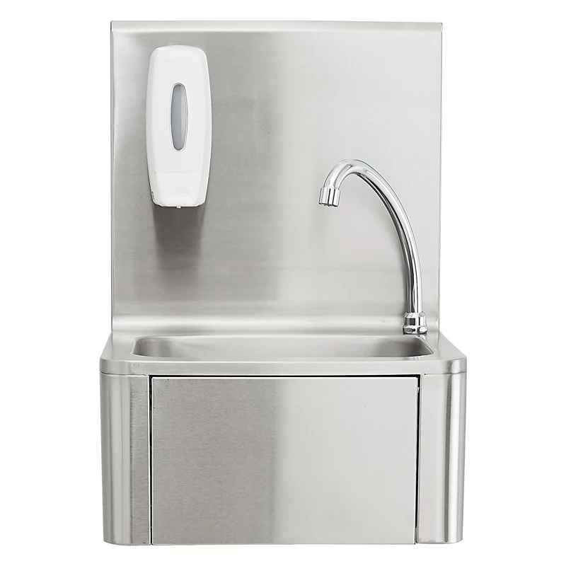 Shandong Factory Wall Mounted Sink Stainless Steel Sink Kitchen Knee Operated Wash Basin