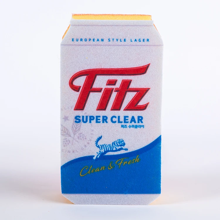 Customized advertising gift cleaning kitchen sponge scrubber dishwashing scouring pad