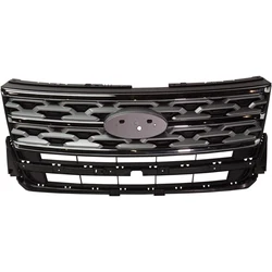 Car Front Center Grille Painted Silver Color For Ford Explorer 2018 JB5Z-8200-AK