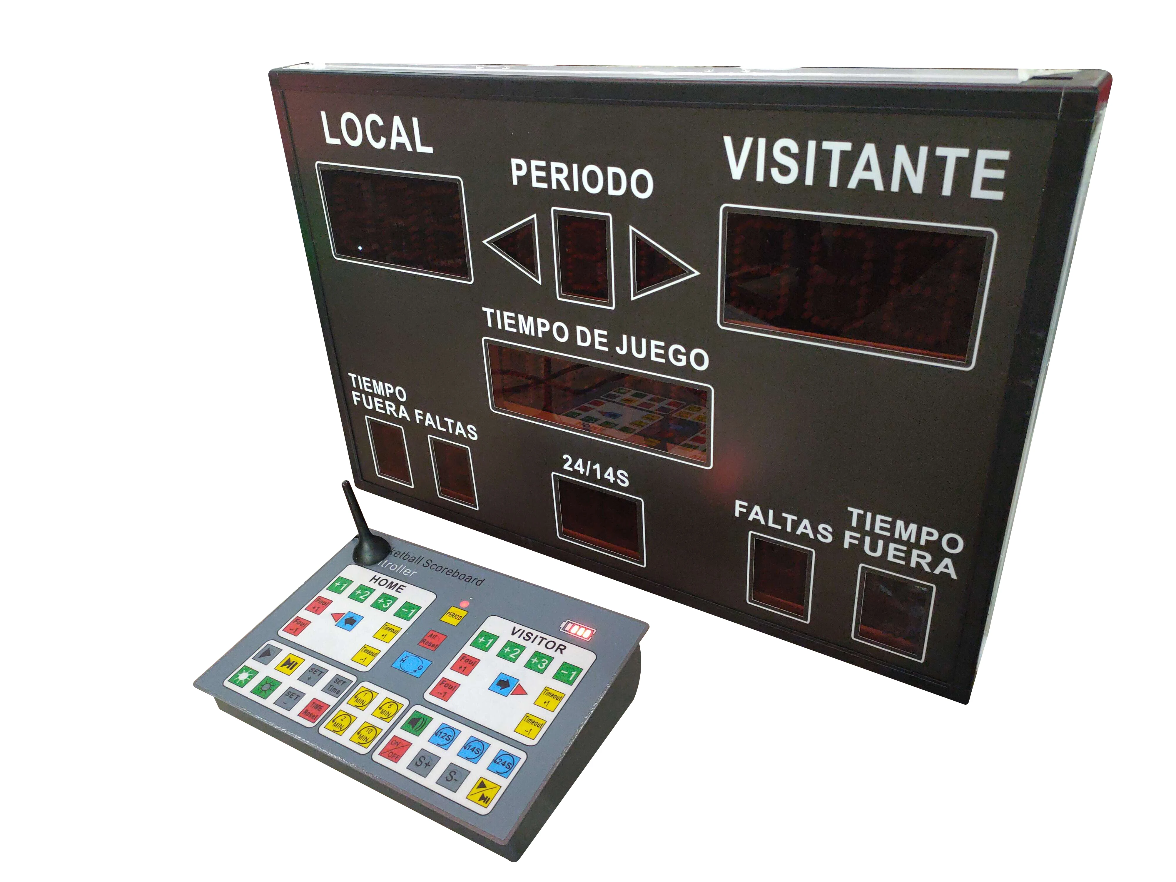 Hot Selling 800*600*75mm High Quality Electronic Basketball Football Scoreboard Portable Scoreboard Digital Scoreboard
