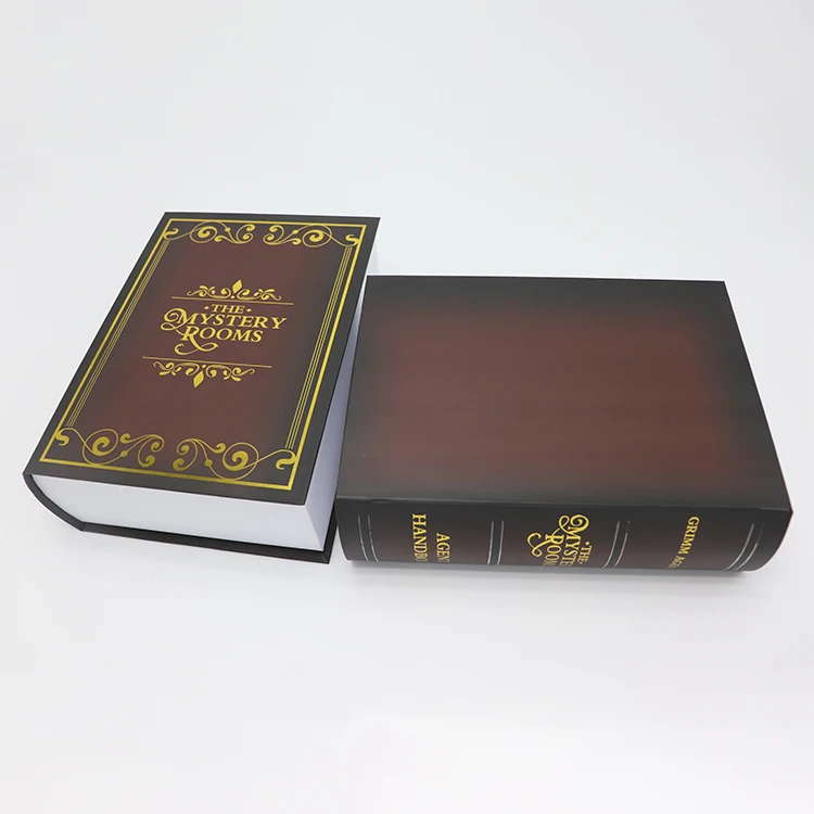 storage cardboard book shaped boxes wholesale