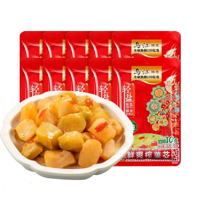 Wujiang Fuling Pickle with Fresh Taste Mustard Tuber Packaged in Bag