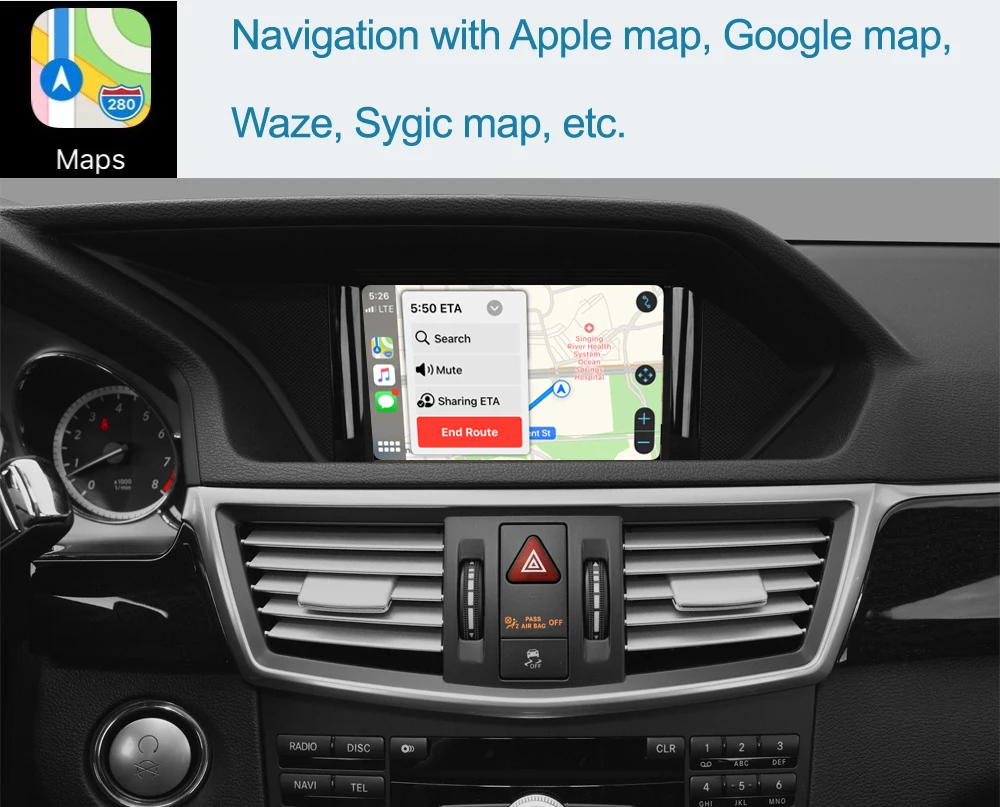 Беспроводной интерфейс Carplay Androidauto Box декодер для Mercedes всех серий поддержка зеркальной связи Youtube Netflix Spotify