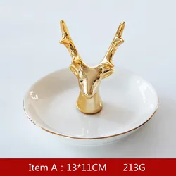 Nordic Cosmetics ring tray Decorative ceramics Jewelry tray Hotel Wedding decorative  decorative cane trays