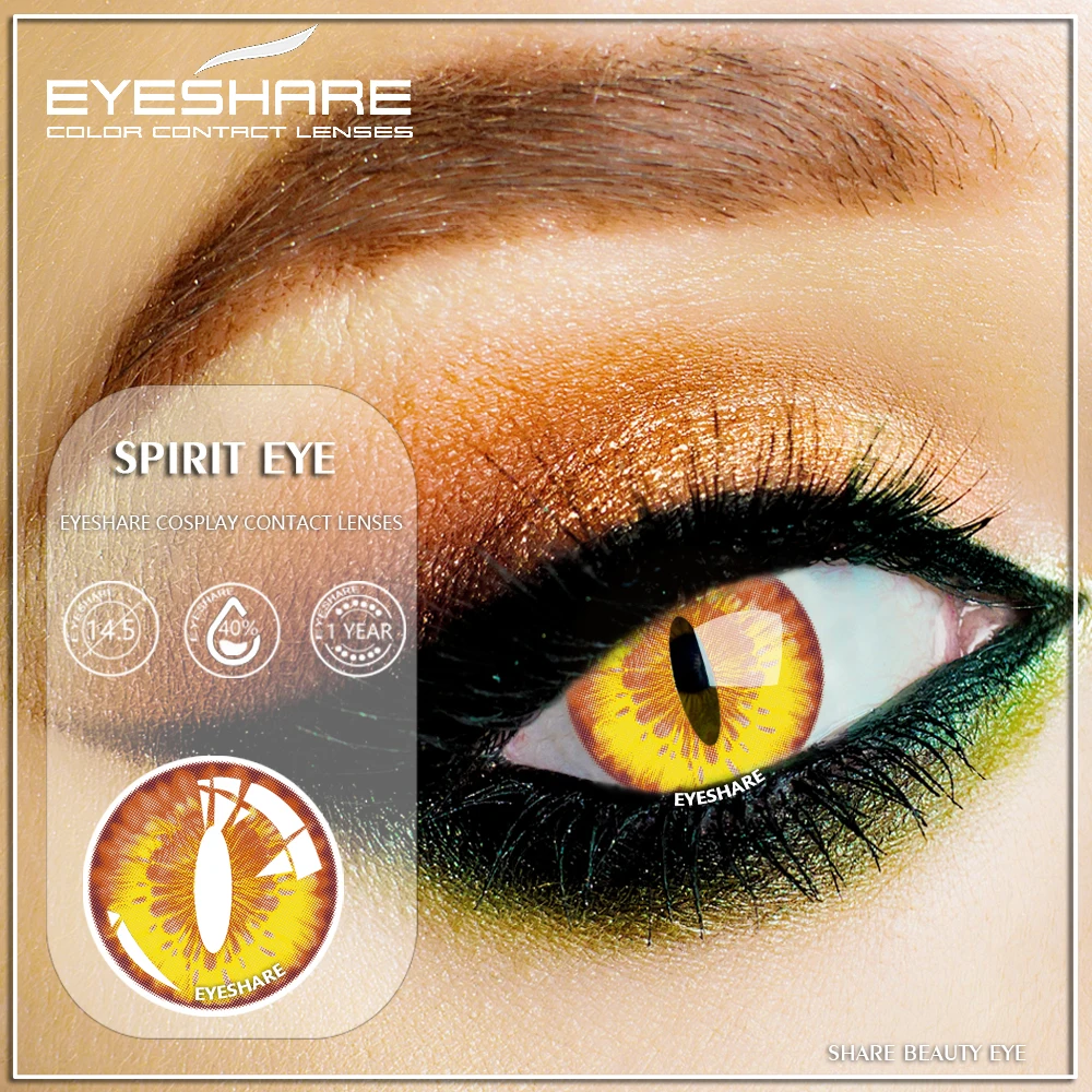 EYESHARE Custom 1Pair(2pc) COSPLAY yearly Color Lenses Hallowmas Acuvue Oasys Colored Eye Contact Lenses Fresh Lens