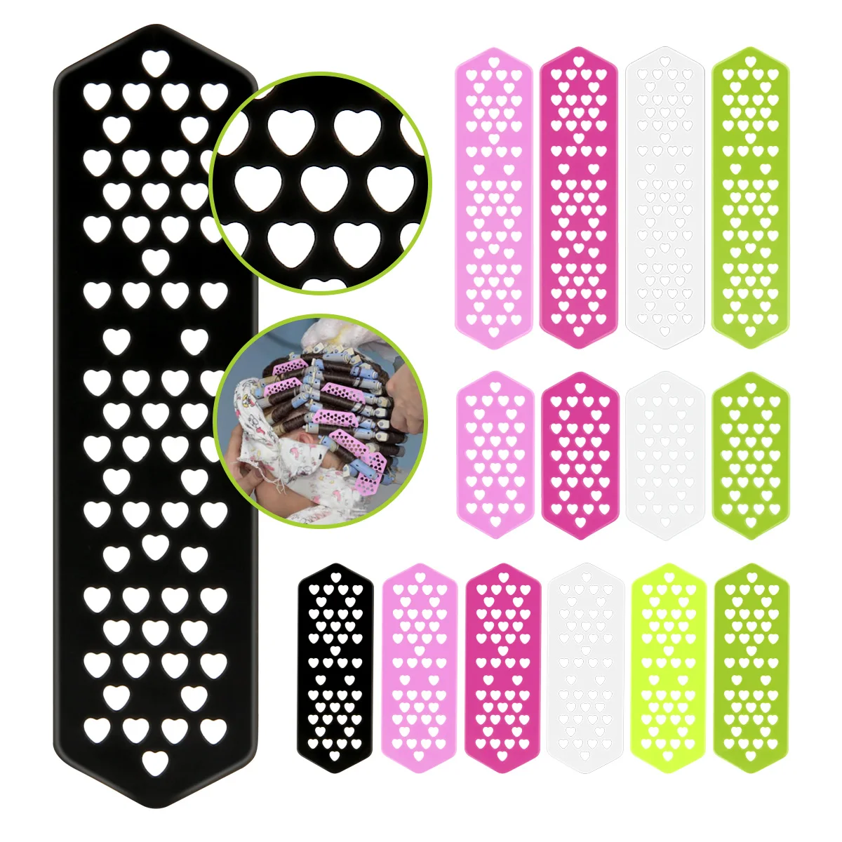 Hot Hair Plastic Pick Needles Hairdressing Curling Hair Pulling Needle Non-marking Hair Pulling Slices Salon New Product Tools