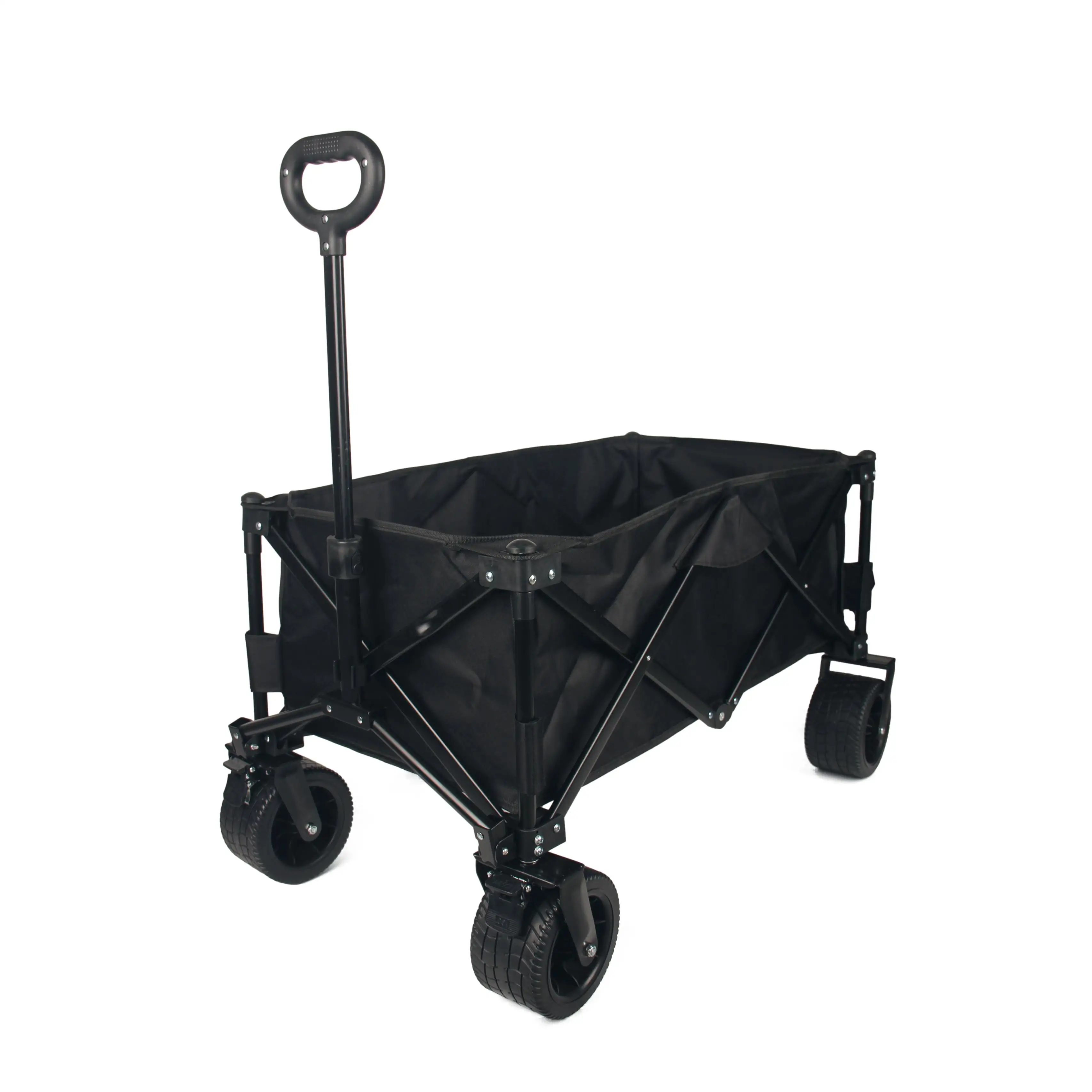 Essential camping wagon outdoor cargo cart 330 LBS load bearing 150L capacity big wheel PVC for beach easy folding carry out
