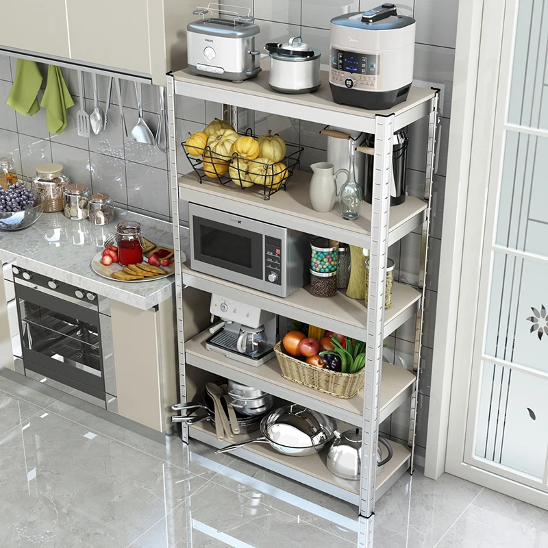 Home warehouse light duty adjustable cheap metal galvanized shelf with MDF board