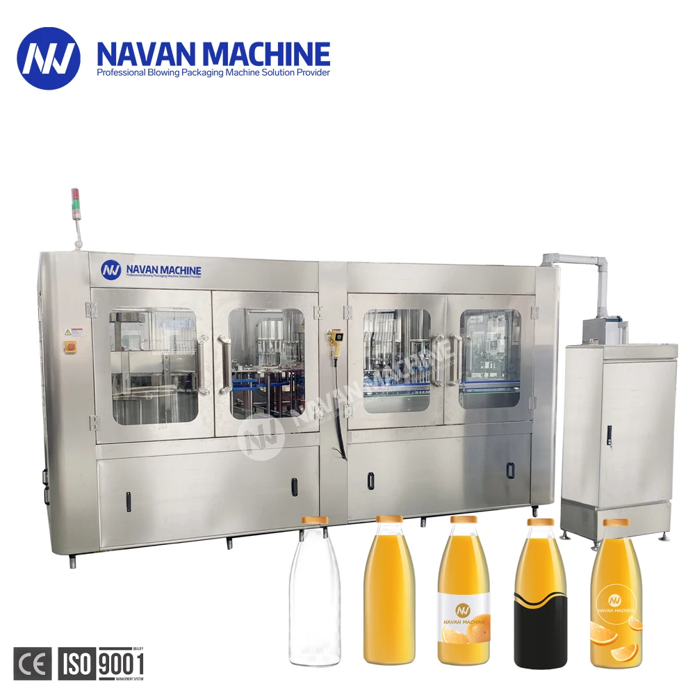 Economical Automatic Glass Bottle Beverage Filling Machine Flavor Juice Production Line