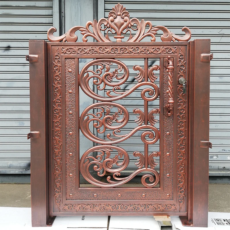 Professional latest main gate designs customized Automated Driveway Catsing Aluminum Art Gate
