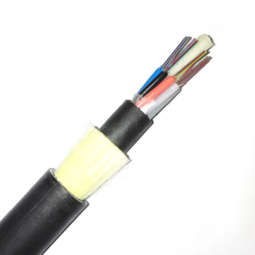 Unionfiber OEM Outdoor Aerial Mini ADSS Cable G652D SM Fiber 6 core 8 12 24 core optical fiber cable ASU Fiber Optic Cable
