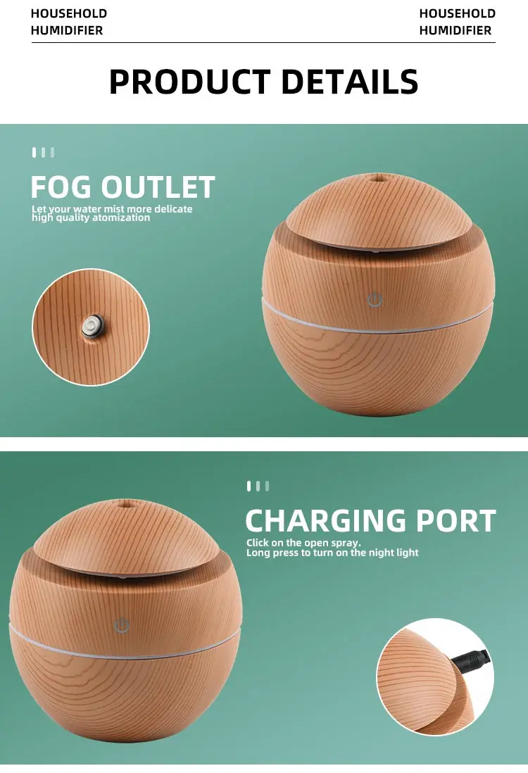 wood grain ultrasonic humidifier