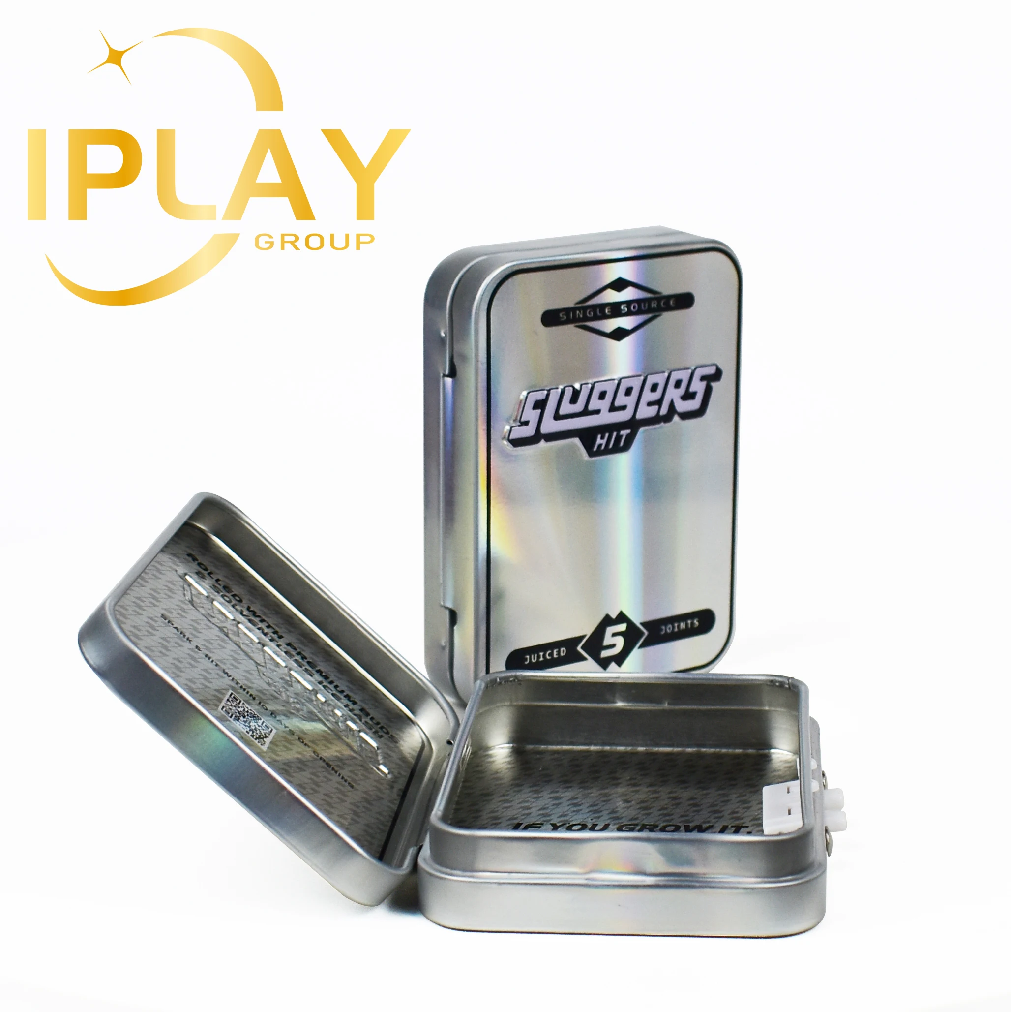 Factory Wholesale Custom Rectangle Childproof Metal Tin Empty 1ML Box Cartridge Packaging