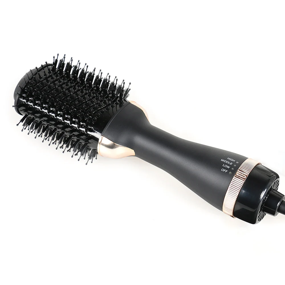 Ulelay OEM ODM 1000w ionic blower comb hot air brush blow dryer hair straightener