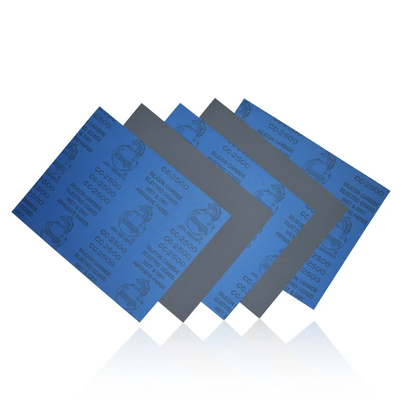 Высококачественная абразивная шлифовальная бумага из карбида кремния с синим драконом, широко используемая