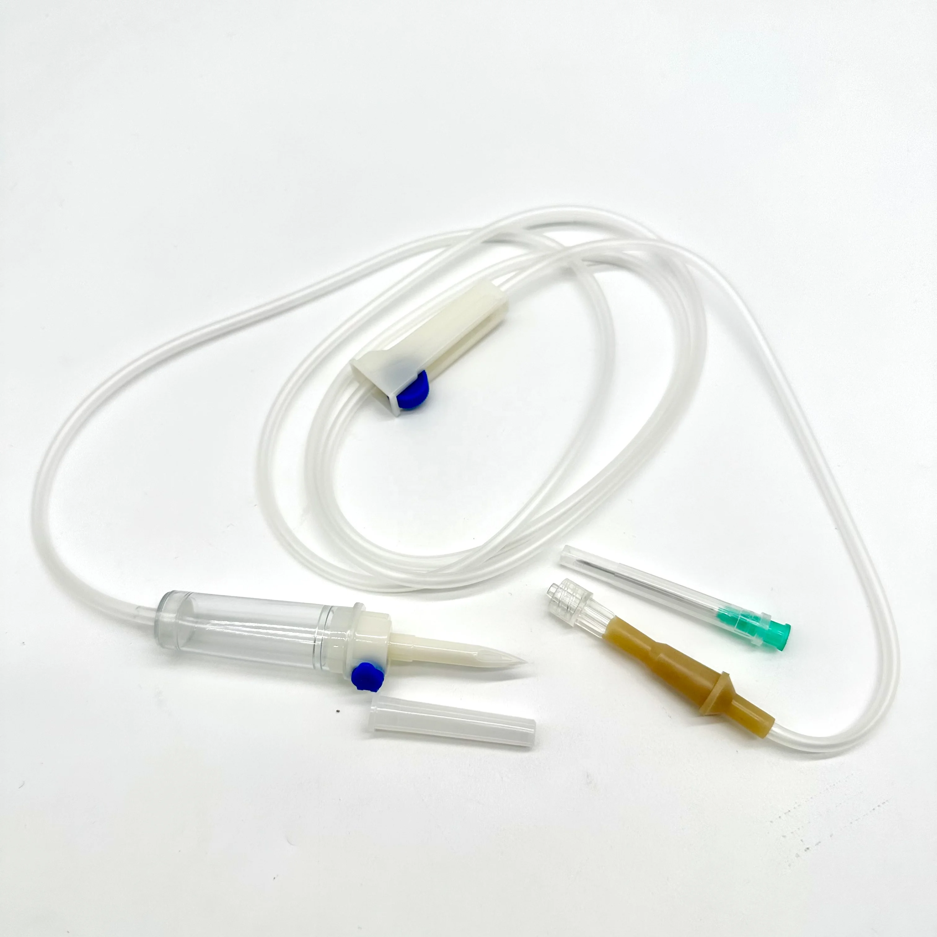 CE HighQuality Hospital Supply Iv Infusion Drip Fluid Giving Set Medical Use Eo Gas Sterile Device Disposable Iv Infusion Set