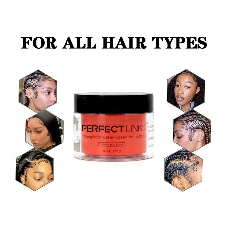 Private Label Make Your Own Beautiful Glaze Super African American Hold Gel Edge Control  For 4c Black Hair