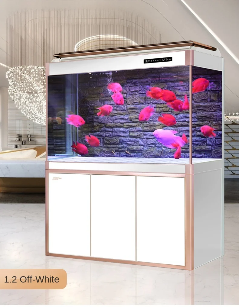 Minjiang aquarium aquarium living room large household bottom filter water free Feng Shui intelligent dragon Aquarium