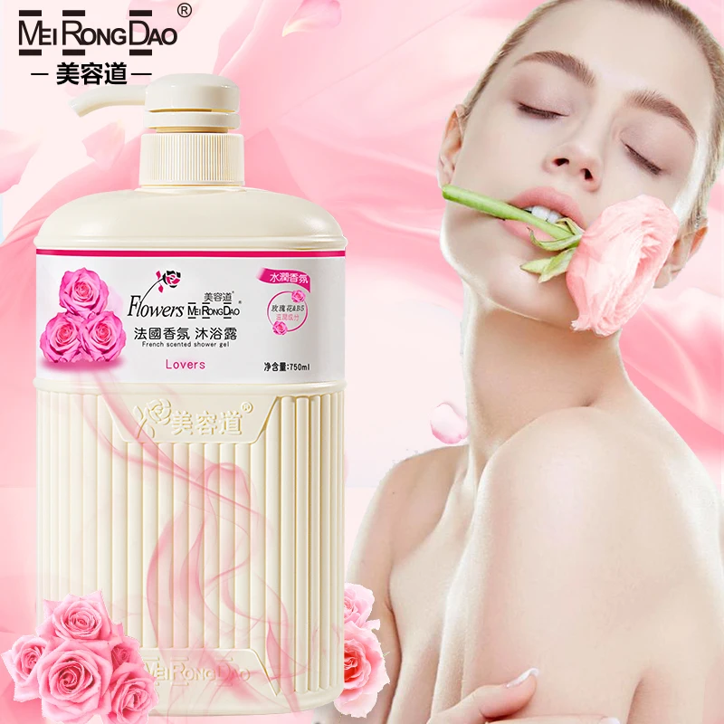 Private Brand Organic Coconut Oil Rose Extract Body Wash Shampoo Set nourishes the body deeply cleansing and moisturizes