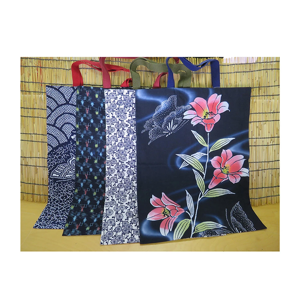 Portable beautiful wholesale shopping cotton tote bags fabric