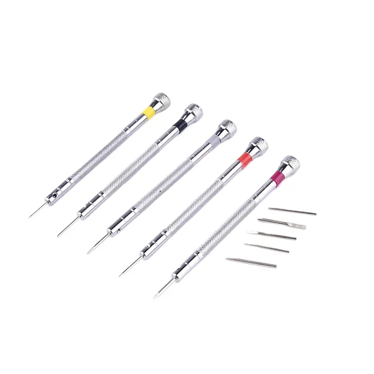
5pcs watch screwdriver set watch repair kit Watch Band Link Pin Remover Clock Repair Screw Repair Tools 