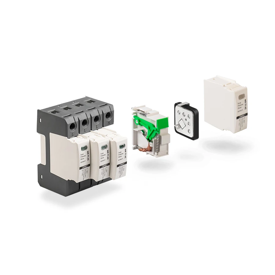 Combination Power Surge Protective Device Class B C SPD AC 3P T1 T2