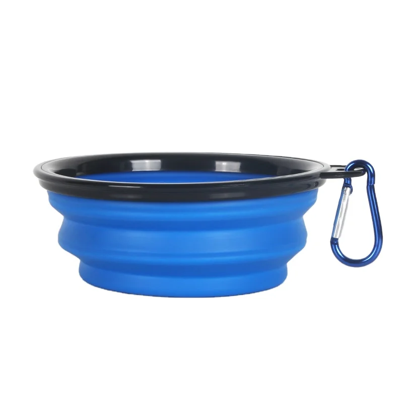 Wholesale Outdoor Travel Portable Collapsible Silicone Dog Bowls Pet Feeders