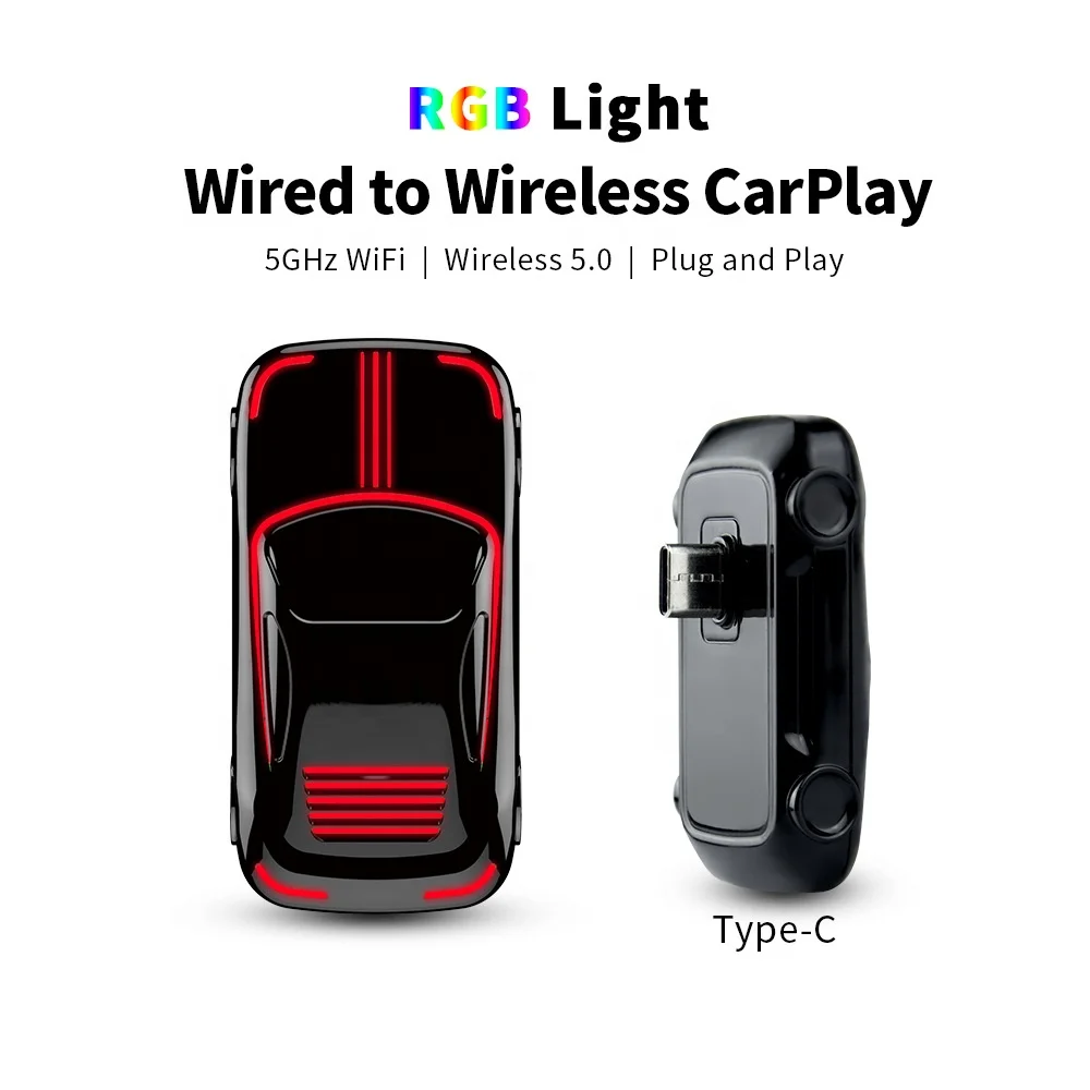 New Car Model Mini Wireless Android Car Smart Box Carplay Wireless Adapter Youtube Streaming Box Car Android Auto Dongle Ai Box