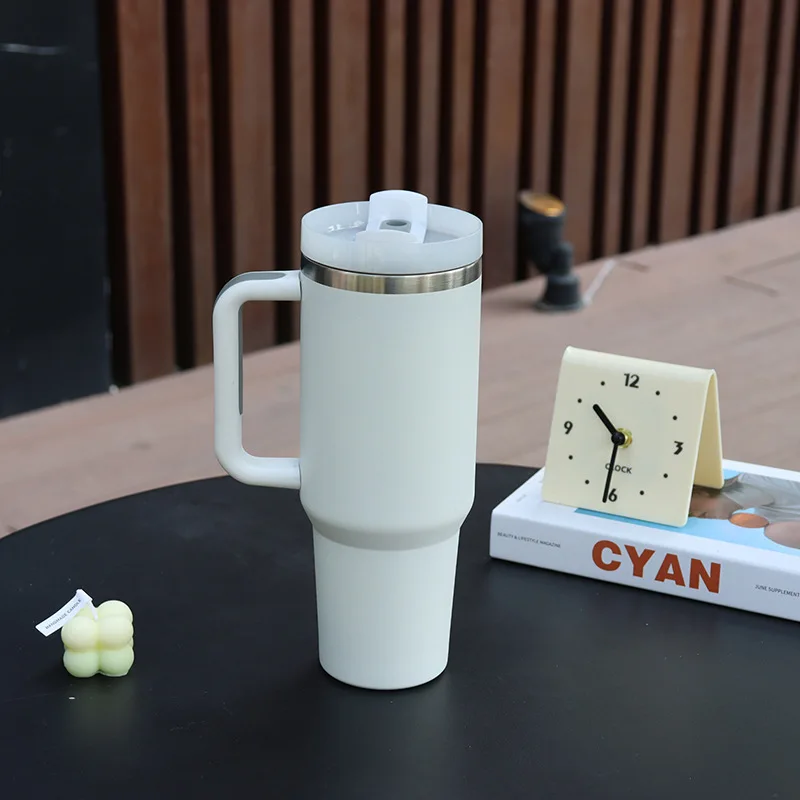 Most Popular Lead Free Adventure Insulated Travel Mug 40oz Black Chroma Tumbler With Handle And Straw