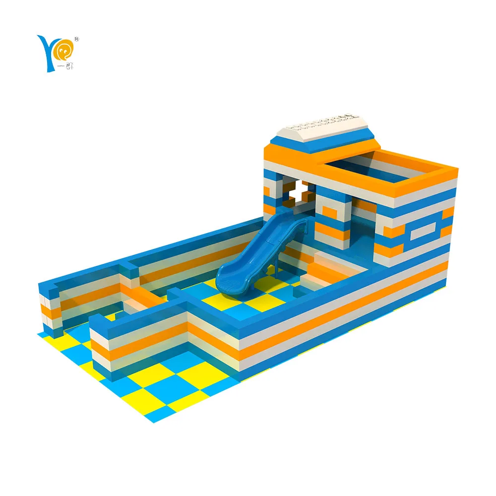 castle block park eco-friendly  indoor playground colorful children foam building blocks for toddlers creativity development