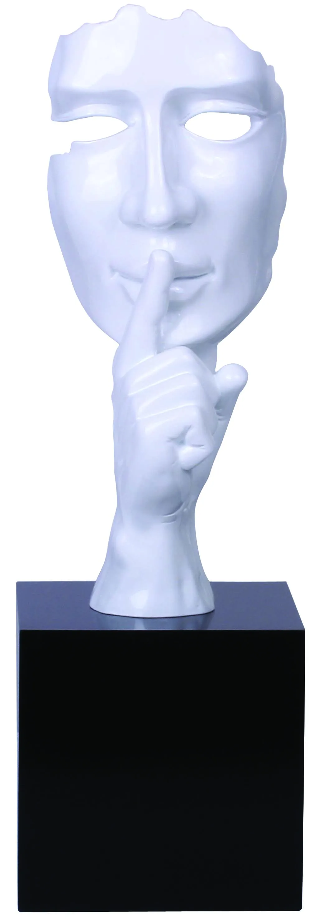 
Silence is Golden - Handcrafted Silent Men Statues Resin Abstract Sculpture For Office Home Decor Figurine Gift 