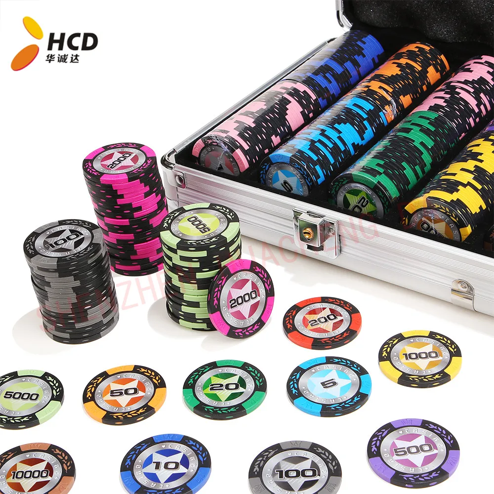Poker Chip Suit High Quality Gaming Chips for Professional Poker Players