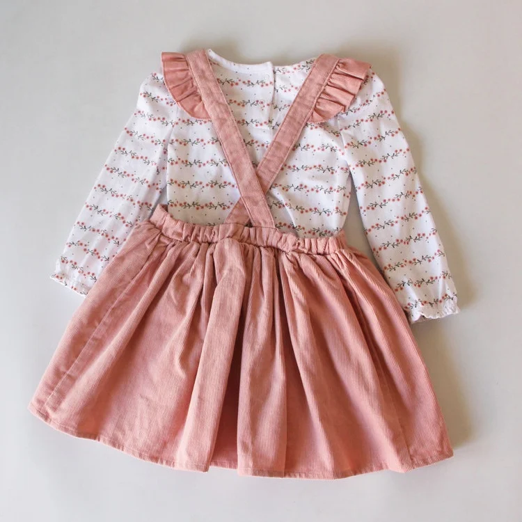 Hot Sale Budi Long Sleeve Kids Clothing Sets  Baby Girls Autumn clothes