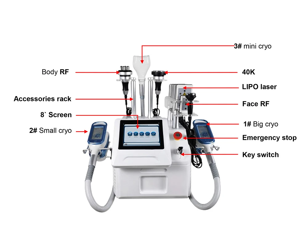 Portable cryo fat therapy cryolipolysis slimming machine criolipolisis 360