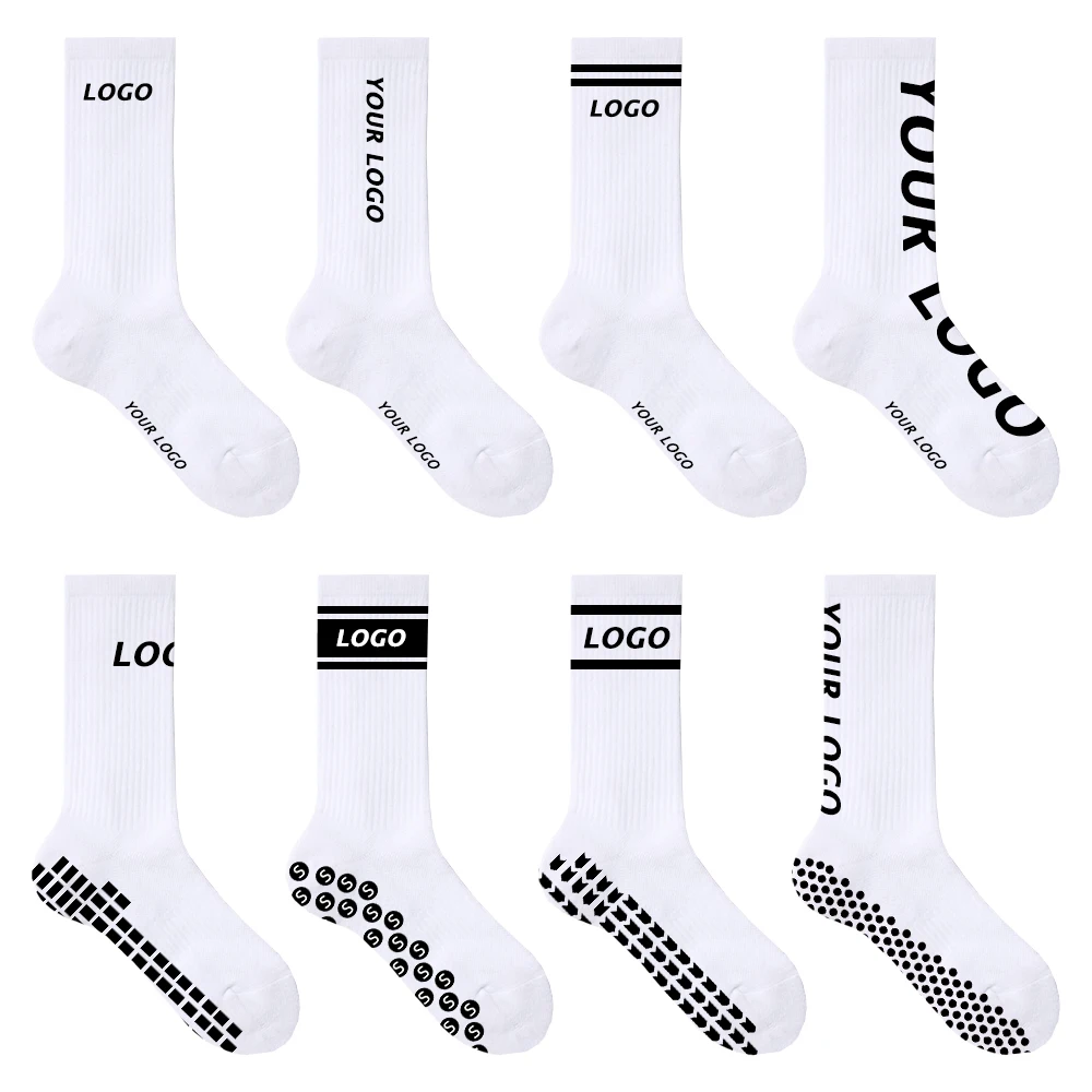 Custom Football Grip Socks Soccer Tape Design Sport Socks With Grip Anti Slip Soccer Socks
