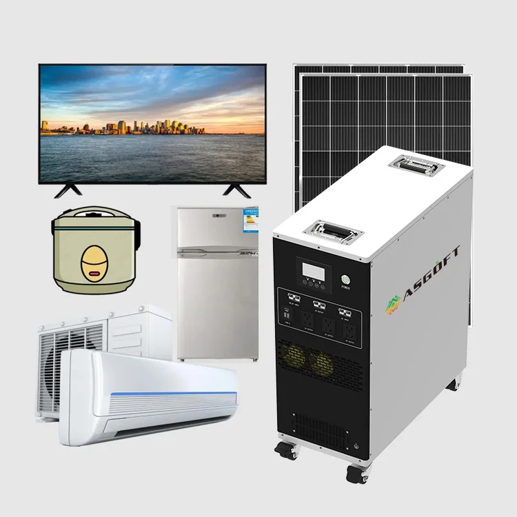 ASGOFT 6kw all in one inverter 5kwh ess home portable generator lifepo4 lithium battery pack hybrid power 3kw solar system